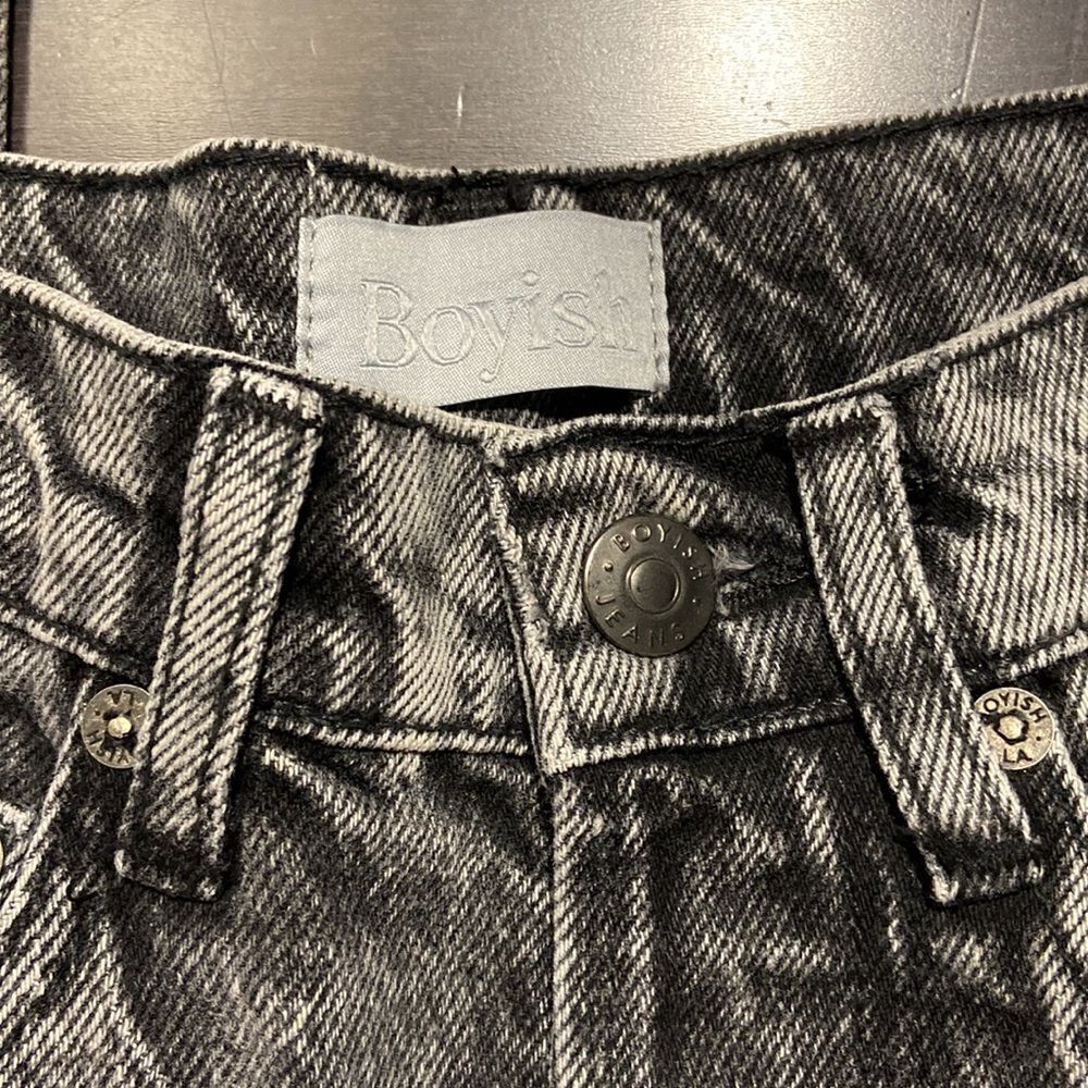 New Boyish Plant- Based Organic The Billy High Rise Rigid Skinny Jean Size 22 - Picture 3 of 6